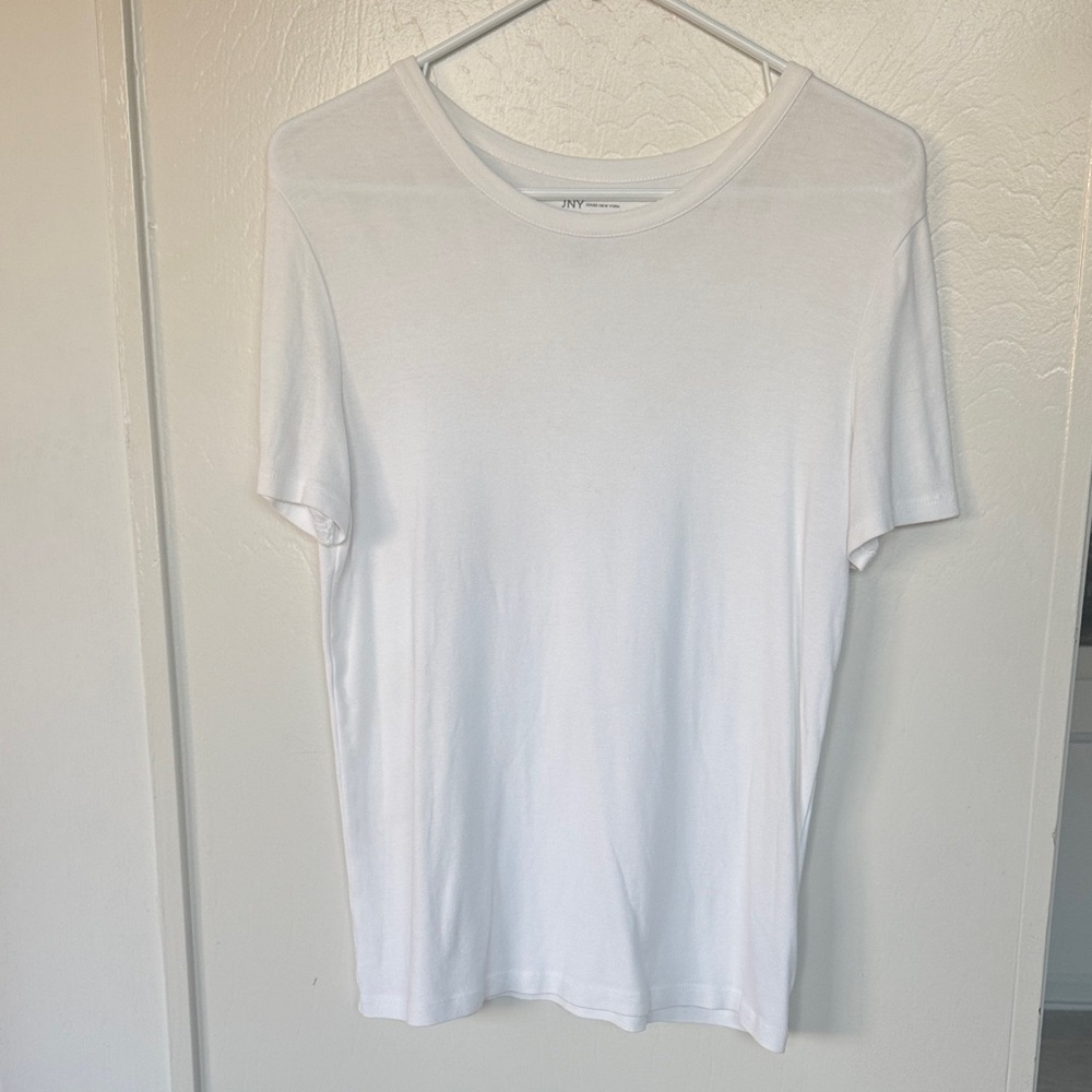 Jones New York White Short Sleeve Tee